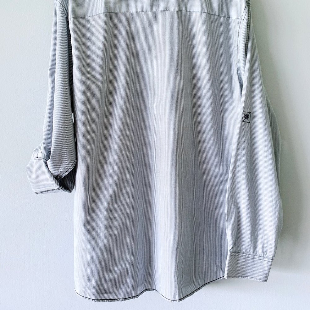 Sovereign Code Striped Pockets Button Front Shirt - Picture 10 of 15